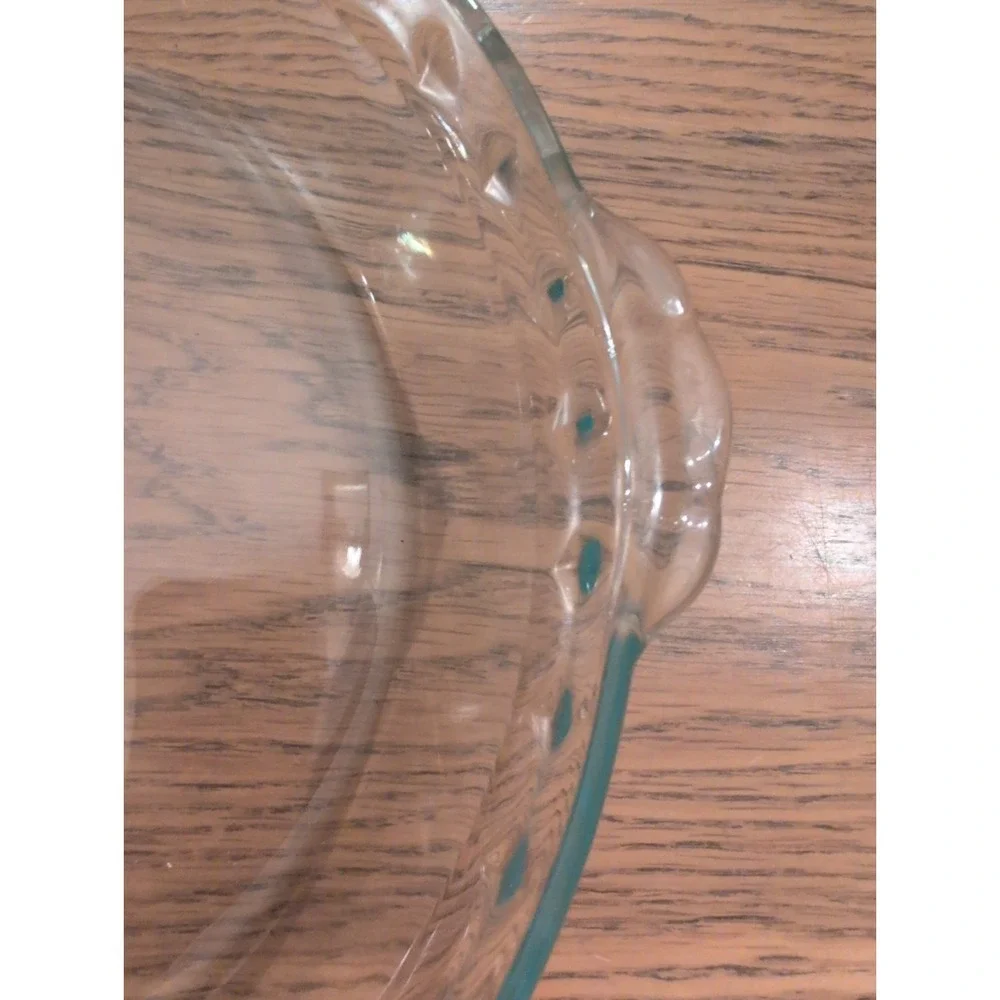 BLUE Pyrex Fluted Pie Plate Dish Scalloped‎ #229 Deep Dish 9.5 in